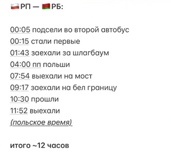 Как беларуски проходили границу с 14 на 15 июля 2025 года. Скриншот видео
