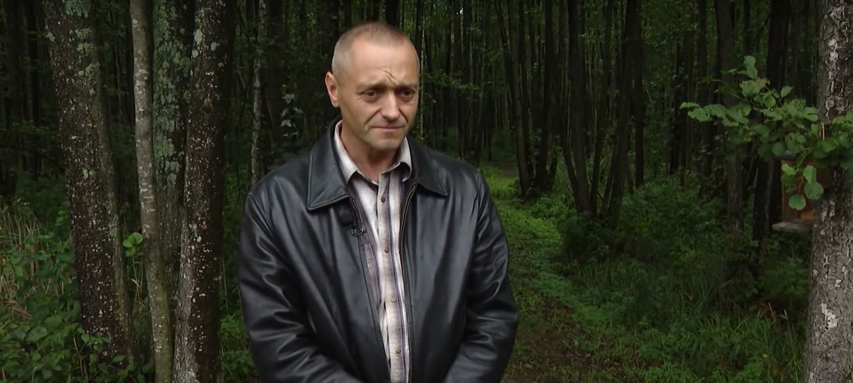 Александр Иванов, сотрудник заказника «Выгонощанское». Скриншот видео ОНТ