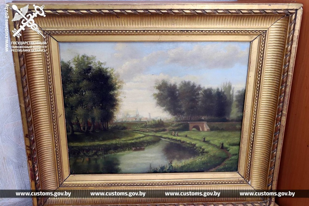 Картина, которую изъяли брестские таможенники. Фото: ГТК