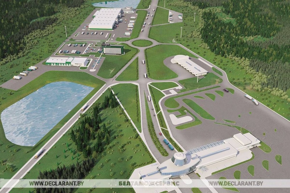 Макет зоны ожидания в пункте пропуска «Козловичи»