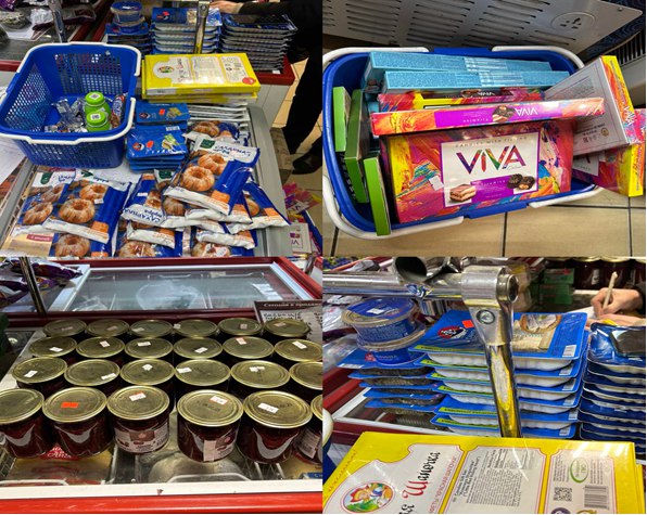 Просроченная продукция в магазине в Кобринском районе. Фото: МАРТ