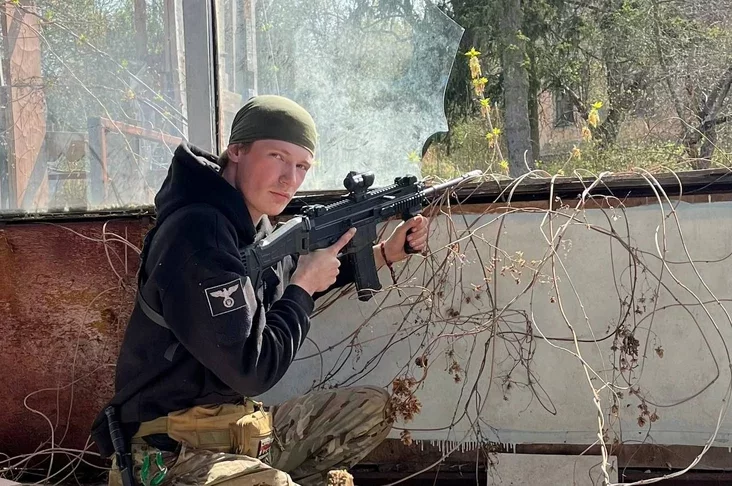 Тихон Клюкач на войне в Украине. Фото из его соцсетей