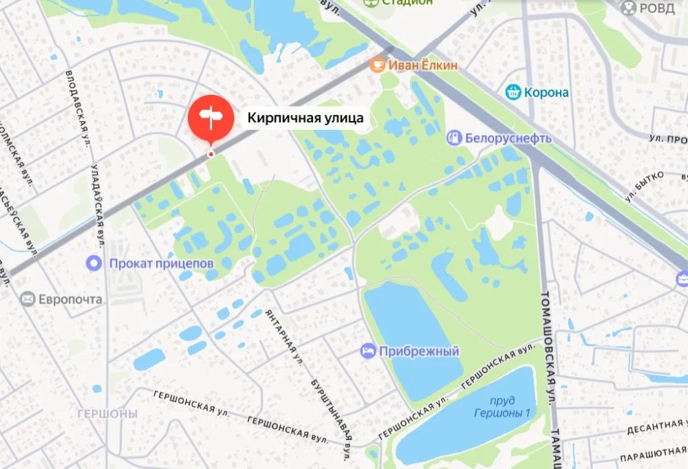 Земля, которую выставили на аукцион на улице Кирпичной в Бресте