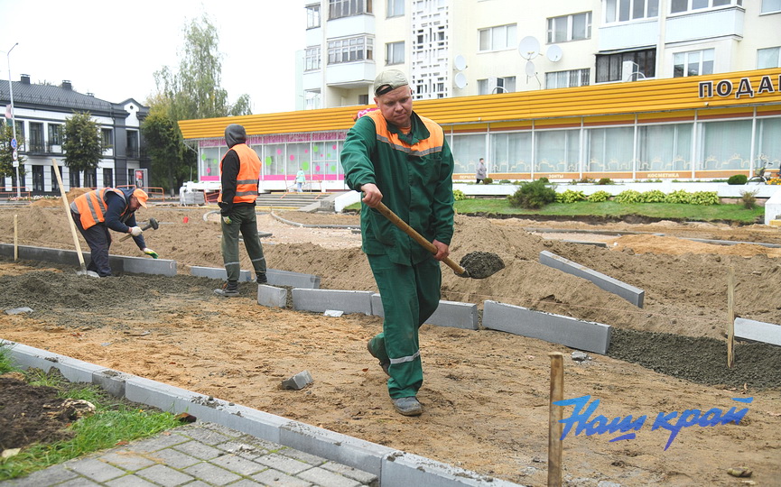 Благоустройство площадки в Барановичах2