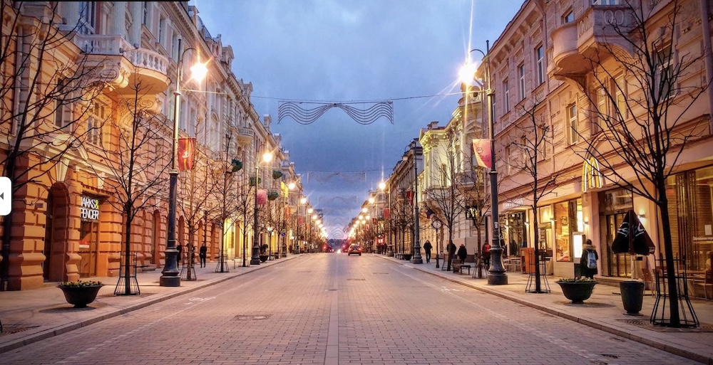 Велодорожка в Вильнюсе